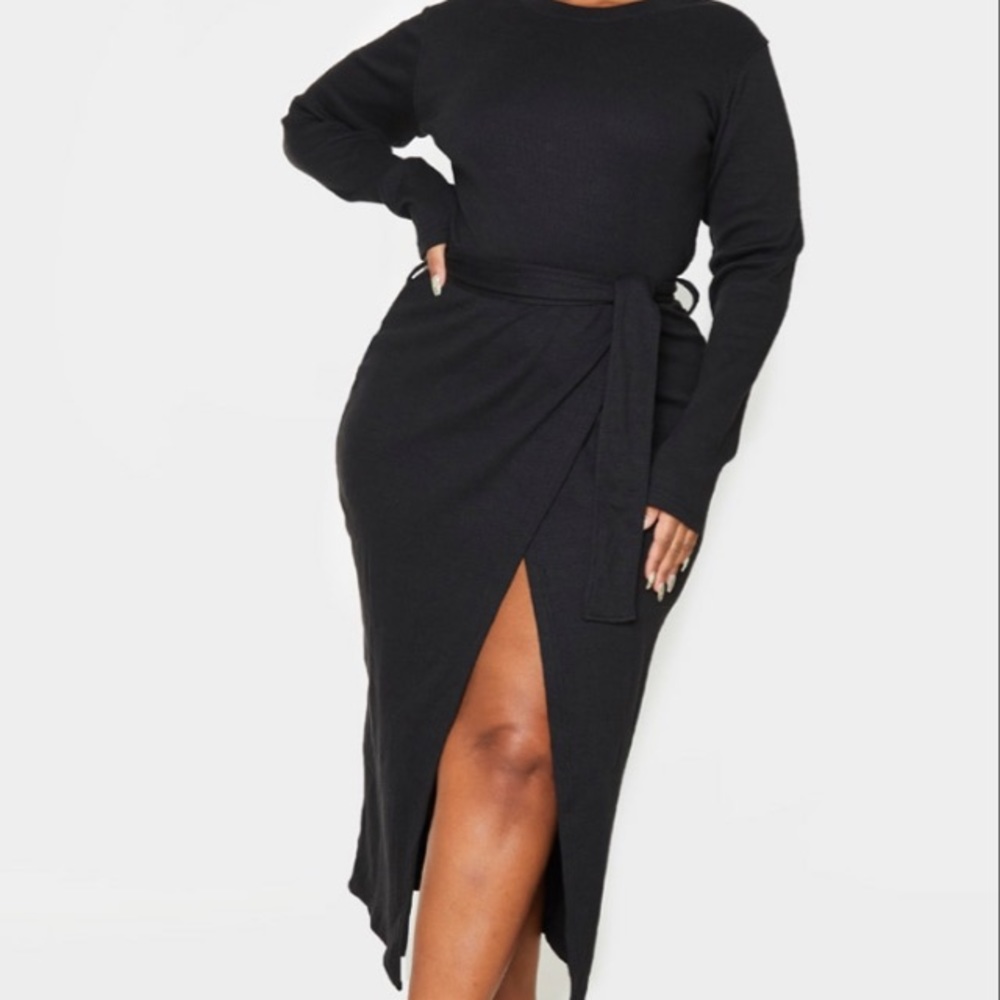 Pretty Little Thing Black Dress 2x